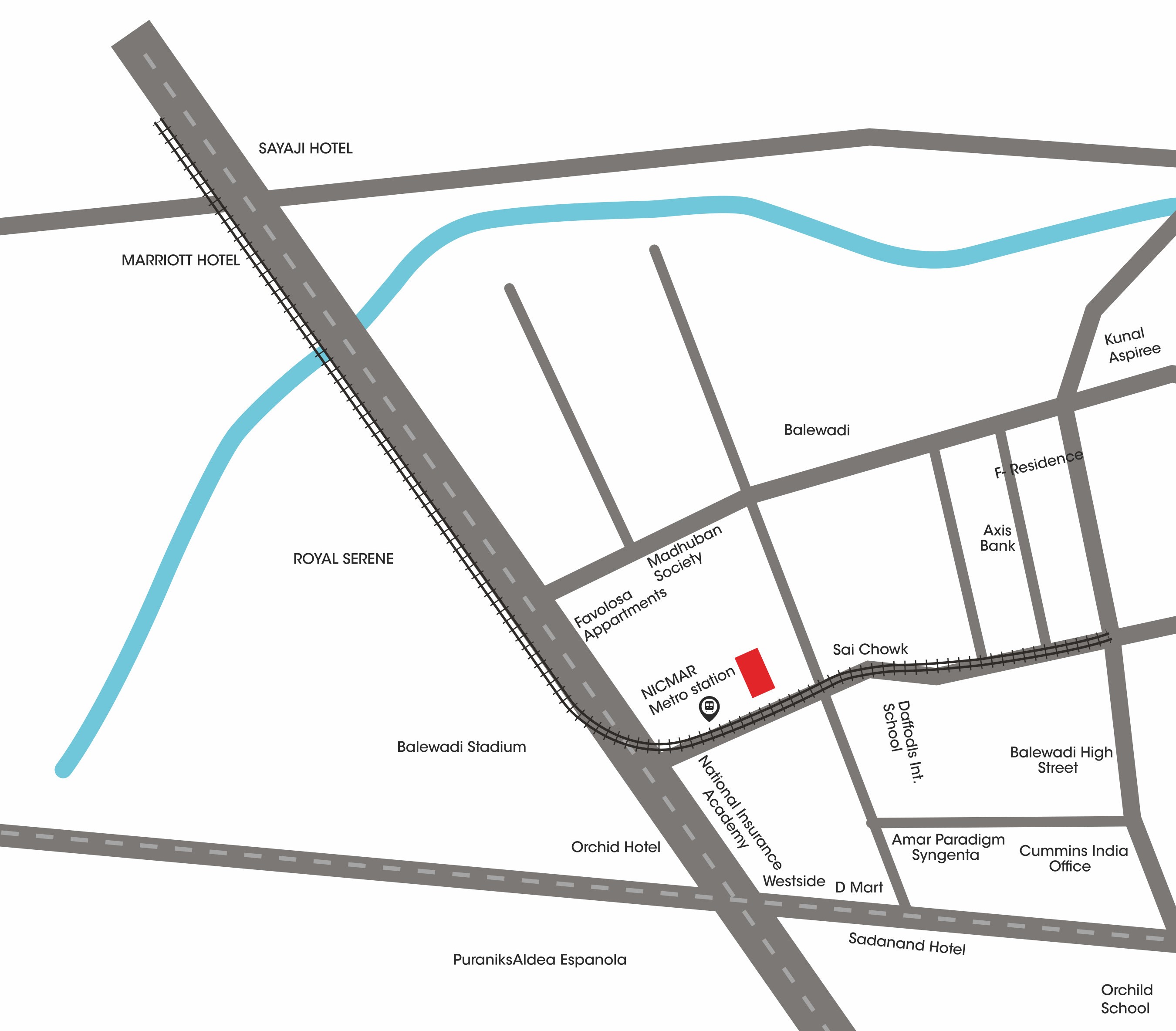 108 Tower Location Map